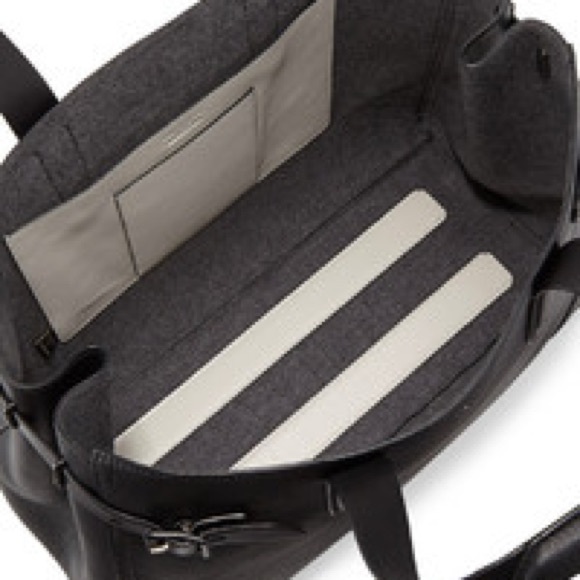 rag & bone Black Leather Bradbury Satchel Tote Bag - Picture 6 of 12